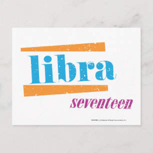 Libra Aqua Postcard