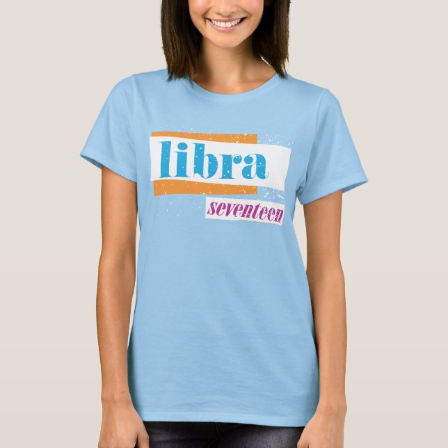 Libra Aqua T-Shirt (Front)