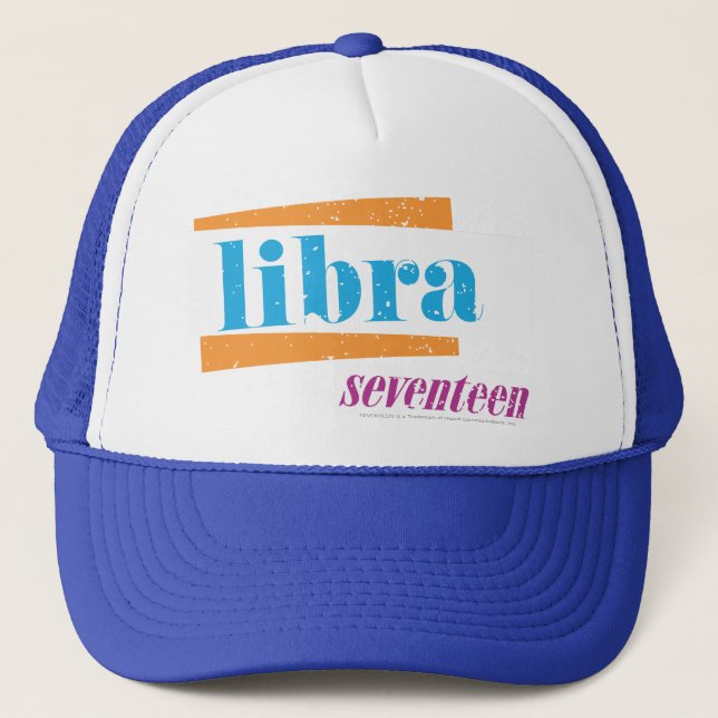 Libra Aqua Trucker Hat (Front)