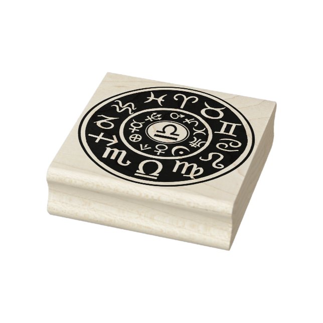 Libra Astrological Celestial Design stamp (Stamp)