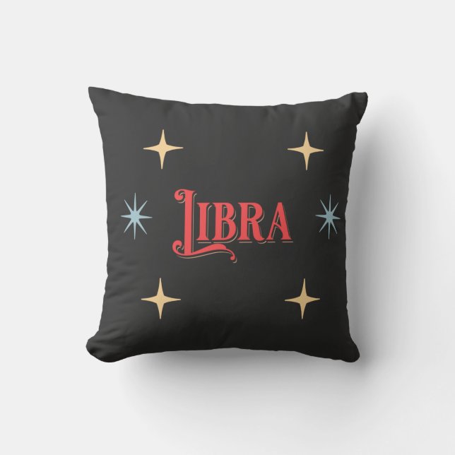 Libra Astrological Sign  Cushion (Front)