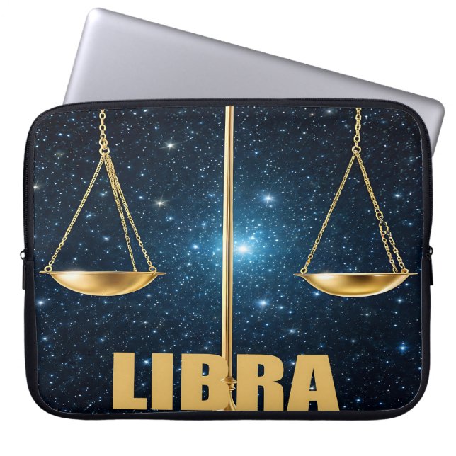 Libra Astrology Laptop Sleeve (Front)