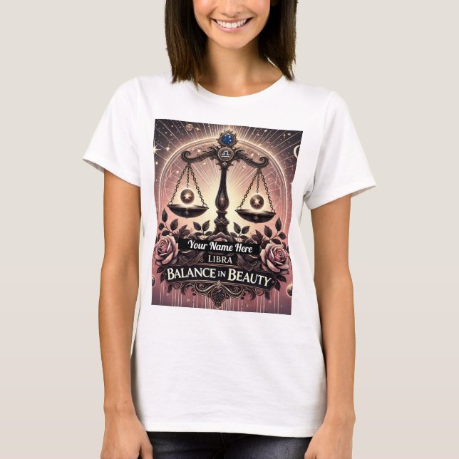 Libra “Balance in Beauty” T-Shirt (Front)