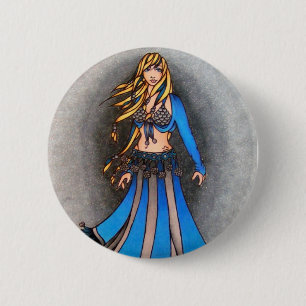 Libra Belly Dancer 6 Cm Round Badge