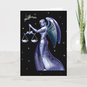 Libra Birthday Card