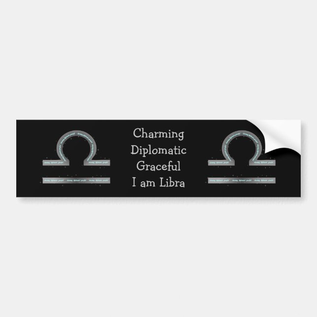 Libra Bumper Sticker (Front)