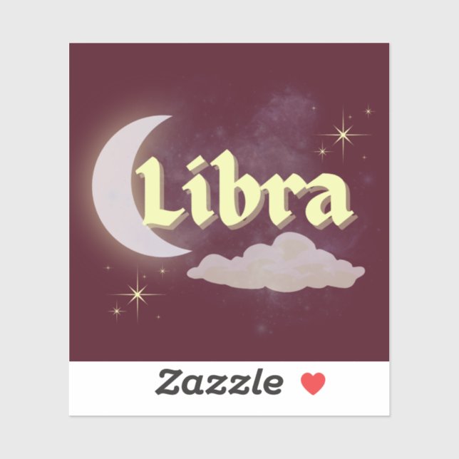 Libra Celestial Aesthetic Dreamy Moon Cloud Stars (Sheet)