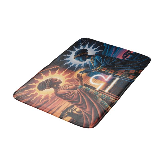 Libra Celestial Sisters  Bath Mat (Angled)