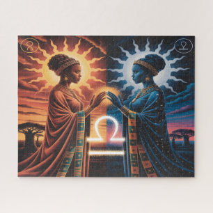Libra Celestial Sisters Jigsaw Puzzle