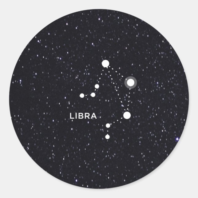 Libra Classic Round Sticker (Front)