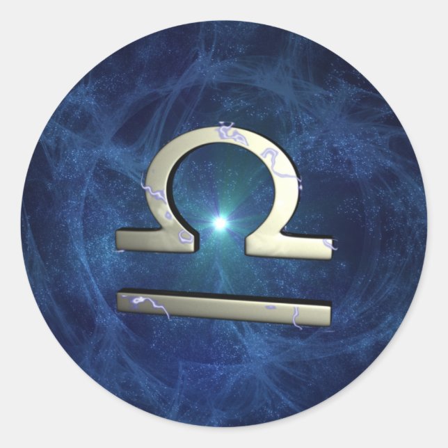 Libra Classic Round Sticker (Front)