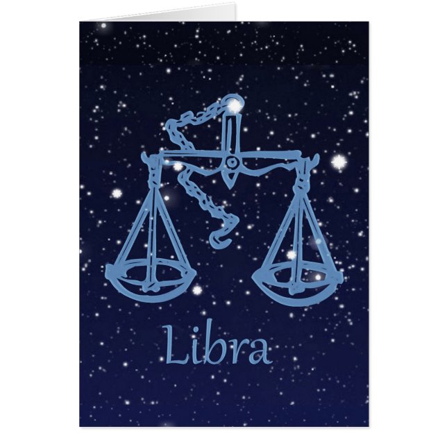 Libra Constellation and Zodiac Sign with Stars (Front)