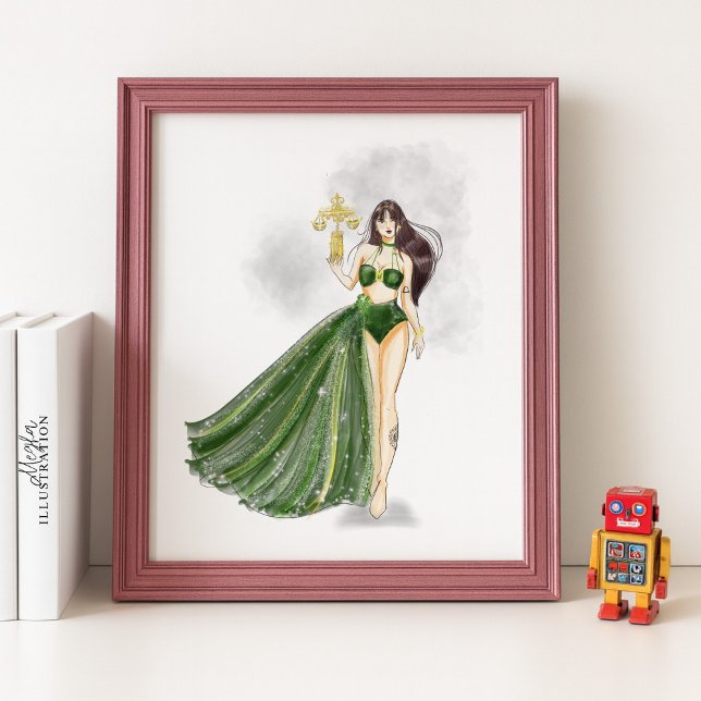 Libra Constellation Artwork, Cosmic Zodiac, Poster (Creator Uploaded)