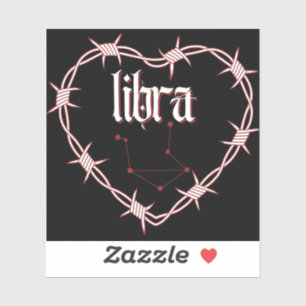 Libra Constellation Gothic Barbed Wire Design