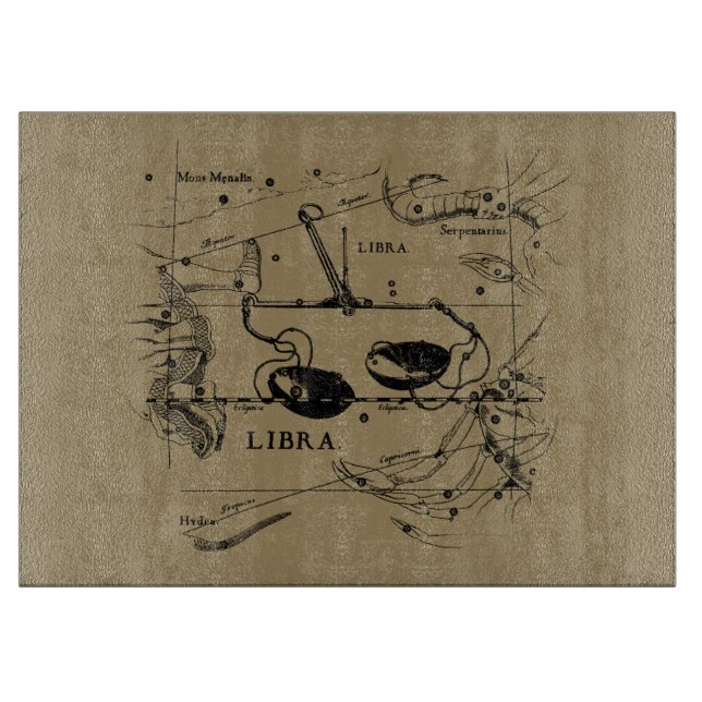 Libra Constellation Hevelius 1690 Decor Cutting Board (Front)