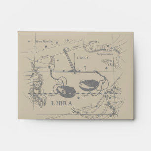 Libra Constellation Hevelius 1690 Decor Envelopes
