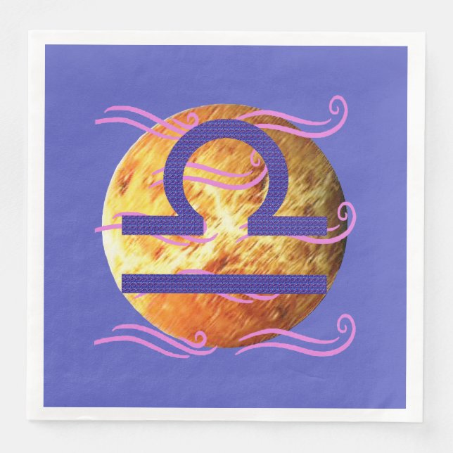 Libra Dinner Napkins (Front)