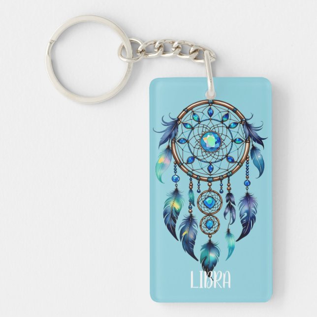 Libra Dreamcatcher Key Ring (Front)