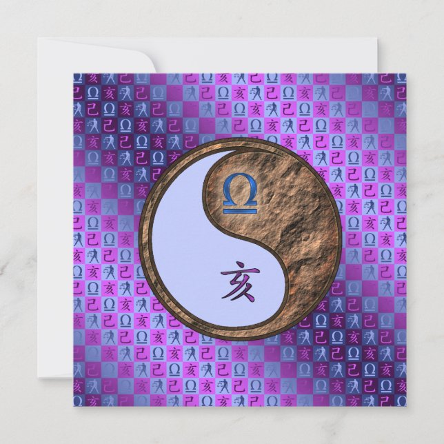 Libra & Earth Boar Card (Front)