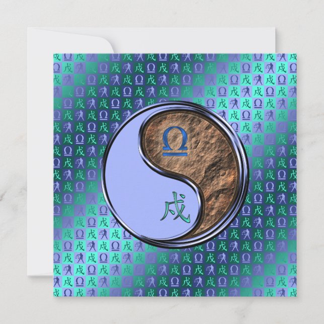 Libra & Earth Dog Card (Front)