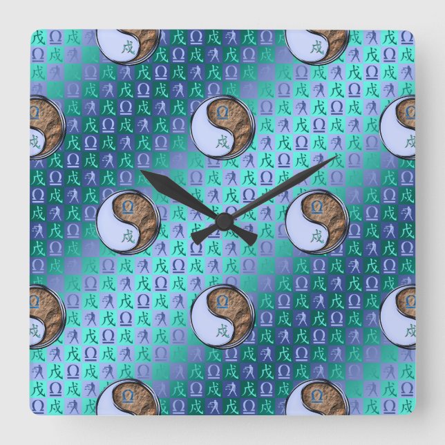 Libra & Earth Dog Wall Clock (Front)