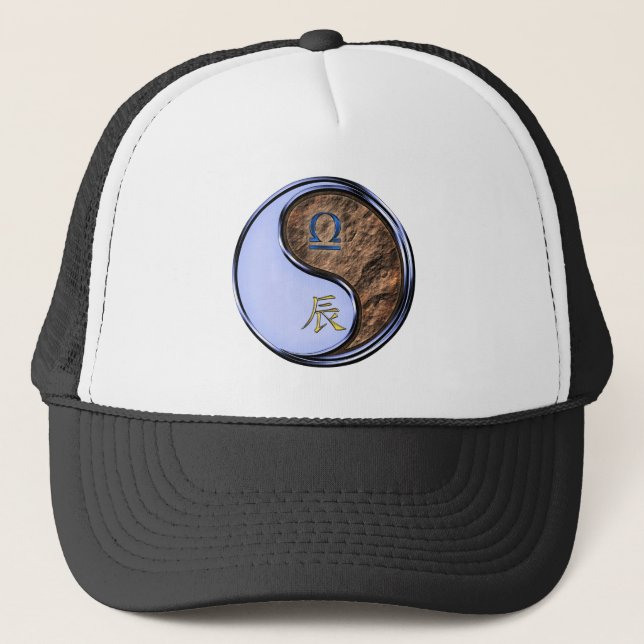 Libra & Earth Dragon Trucker Hat (Front)