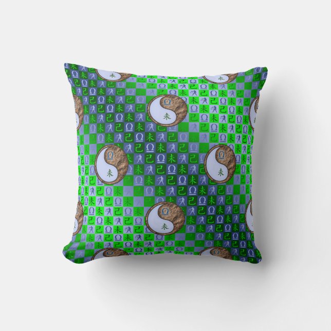 Libra & Earth Goat Cushion (Front)