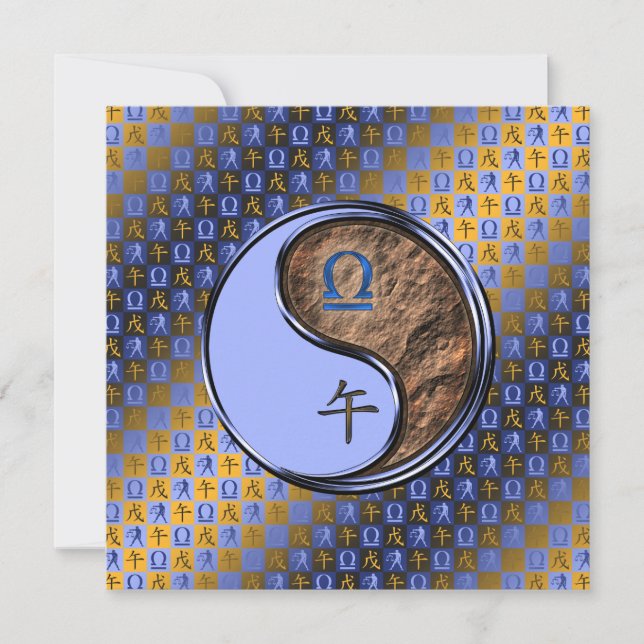 Libra & Earth Horse Card (Front)