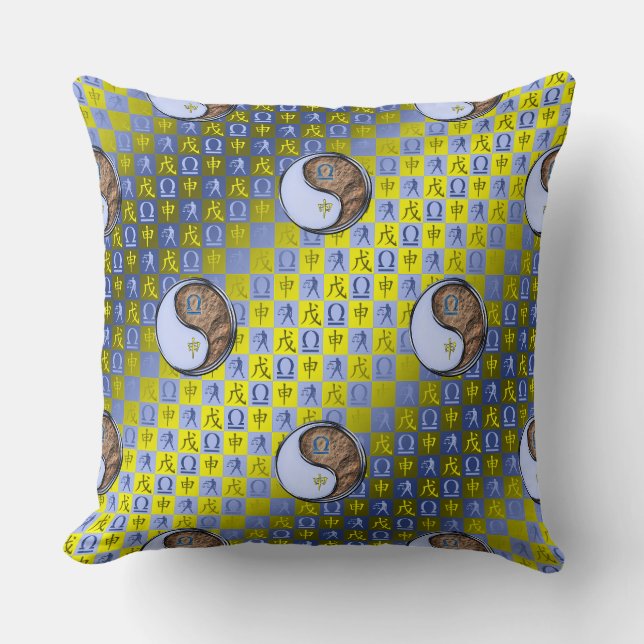Libra & Earth Monkey Cushion (Front)