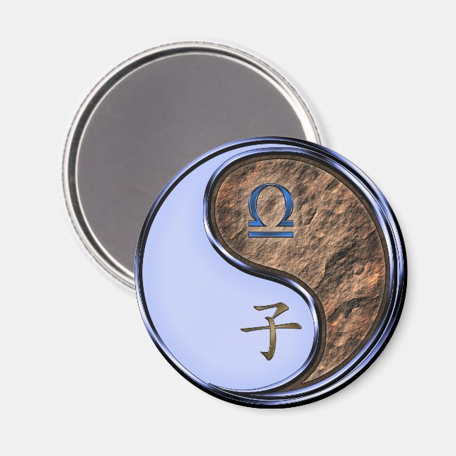 Libra & Earth Rat Magnet (Front/Back)