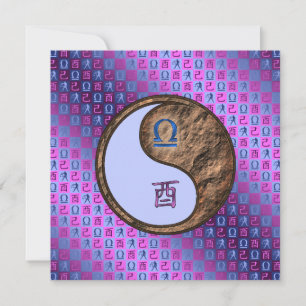 Libra & Earth Rooster Card