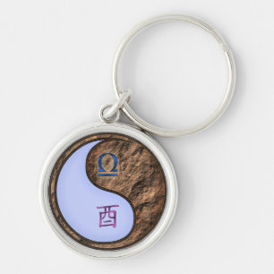 Libra & Earth Rooster Key Ring