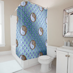 Libra & Earth Snake Shower Curtain