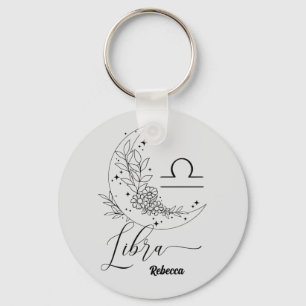 Libra Elegant - Personalise Chain Key Ring