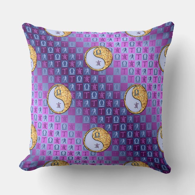 Libra & Fire Boar Cushion (Front)