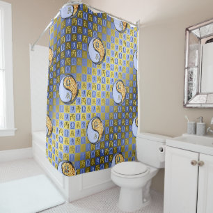 Libra & Fire Dragon Shower Curtain