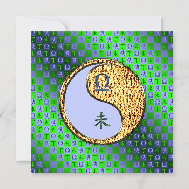 Libra & Fire Goat Card (Front)