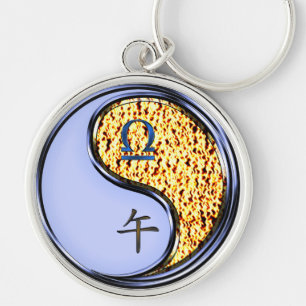 Libra & Fire Horse Key Ring