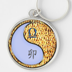Libra & Fire Rabbit Key Ring