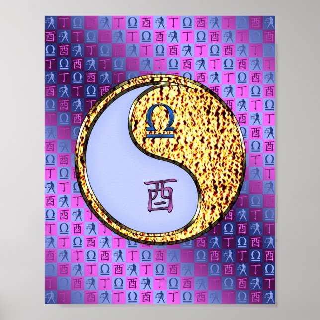 Libra & Fire Rooster Poster (Front)