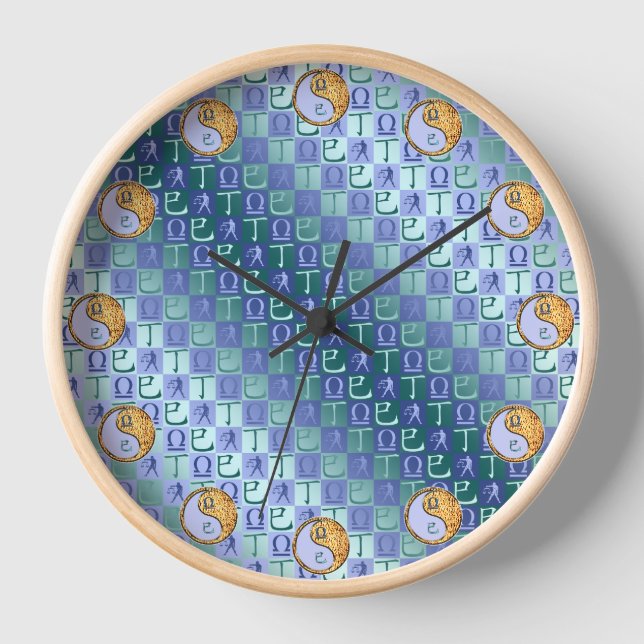 Libra & Fire Snake Clock (Front)