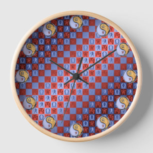 Libra & Fire Tiger Clock