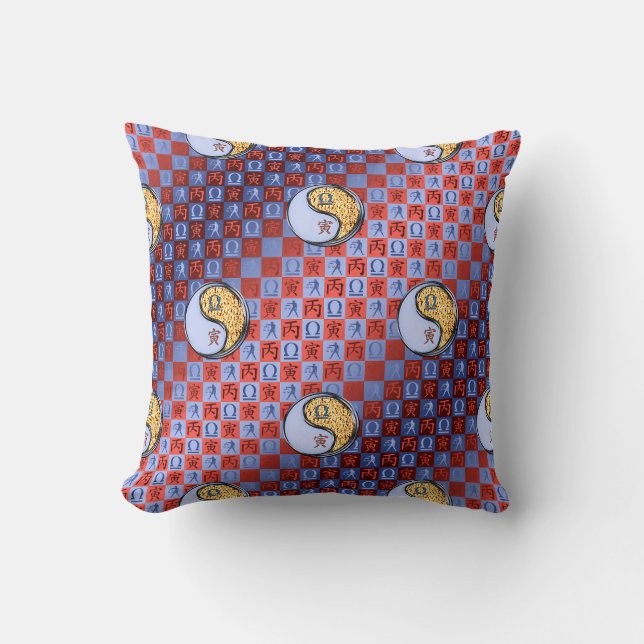 Libra & Fire Tiger Cushion (Front)