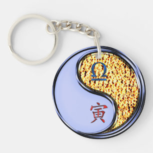 Libra & Fire Tiger Key Ring