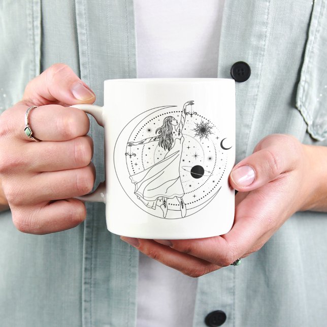 Libra Girl 15oz Black Rim Mug (Creator Uploaded)