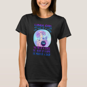 Libra Girl The Soul Of A Witch The Fire Of A Lione T-Shirt
