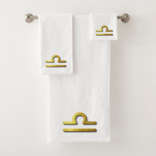 Libra Gold in Snow Bath Towel Set