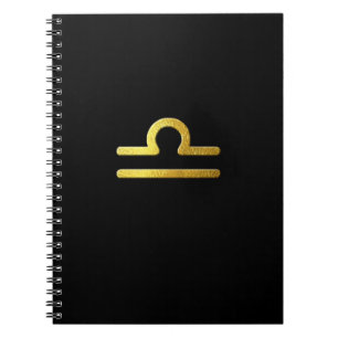 Libra Gold Notebook