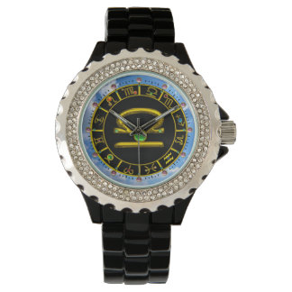 LIBRA GOLD ZODIAC BIRTHDAY JEWEL, Astrology Chart Watch