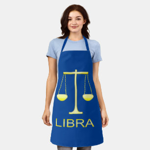 Libra Golden Scales Star Sign Apron